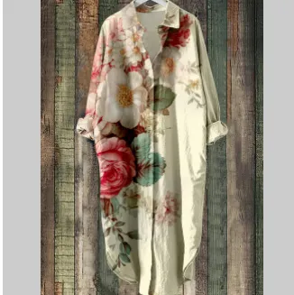Floral Blooming Printed Chiffon Shirt Syddh012 - Shop at LoveMi