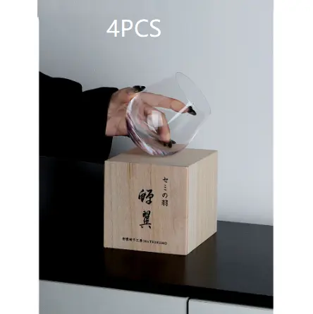 The Design Of A Thin Glass Art Wine Glass By A Tumbler