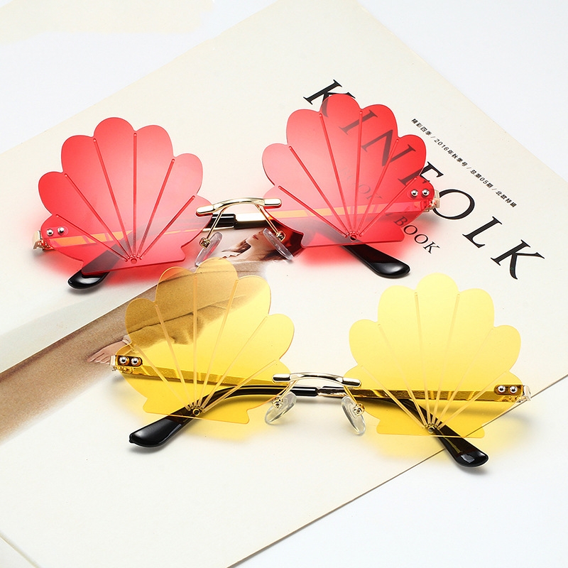 Frameless Shell Glasses Ball Funny Sunglasses - Image 3