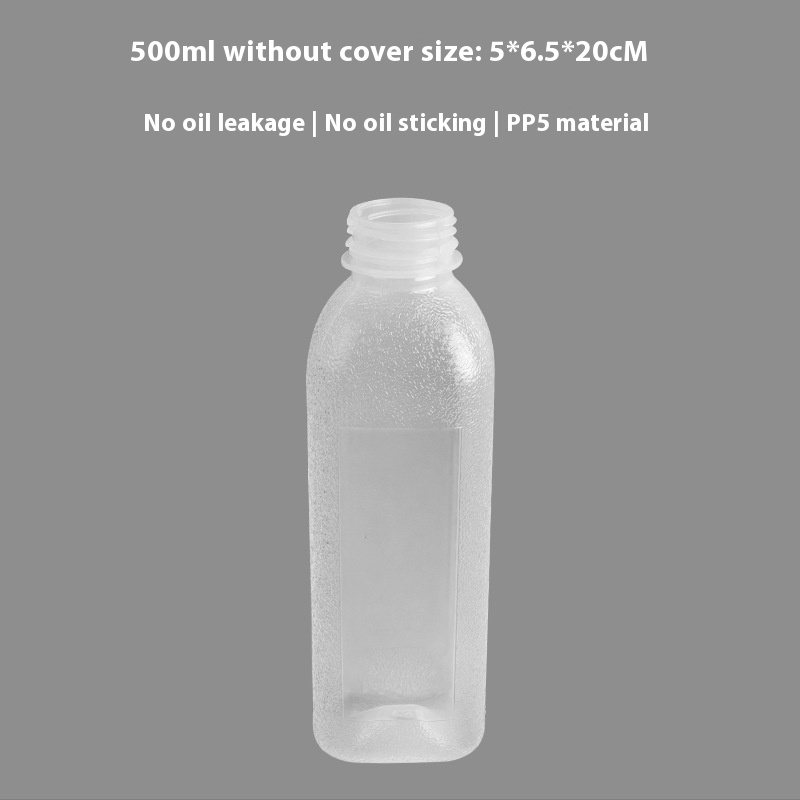 Oil Bottle Without Lid 500ML