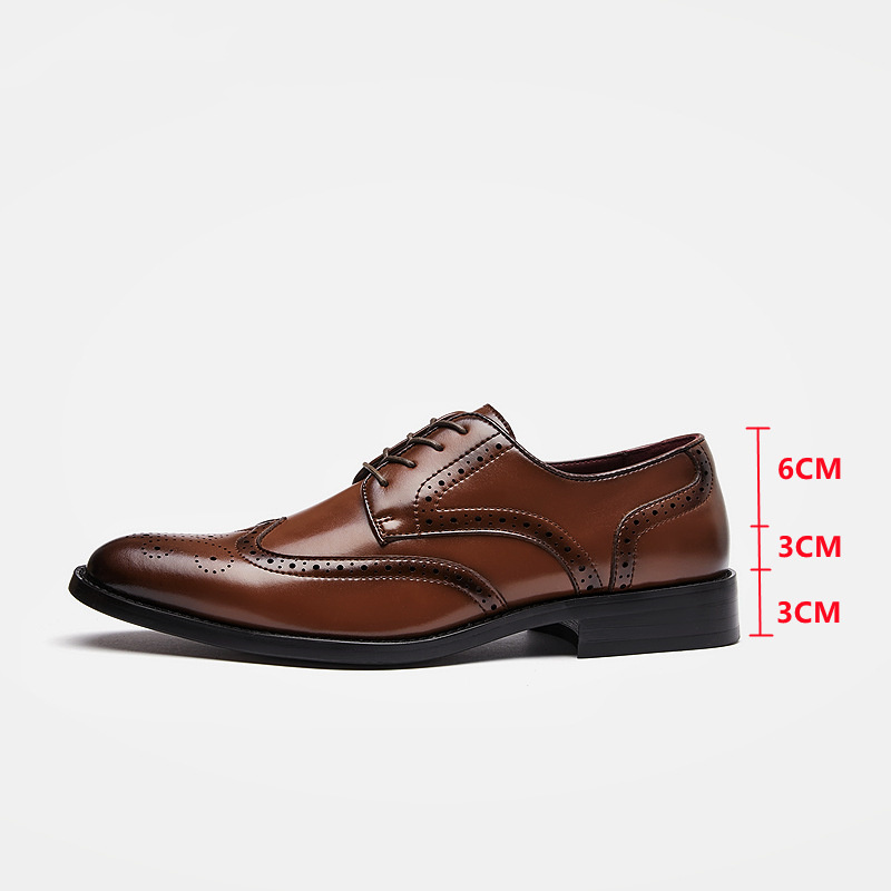 Dark brown internal elevation