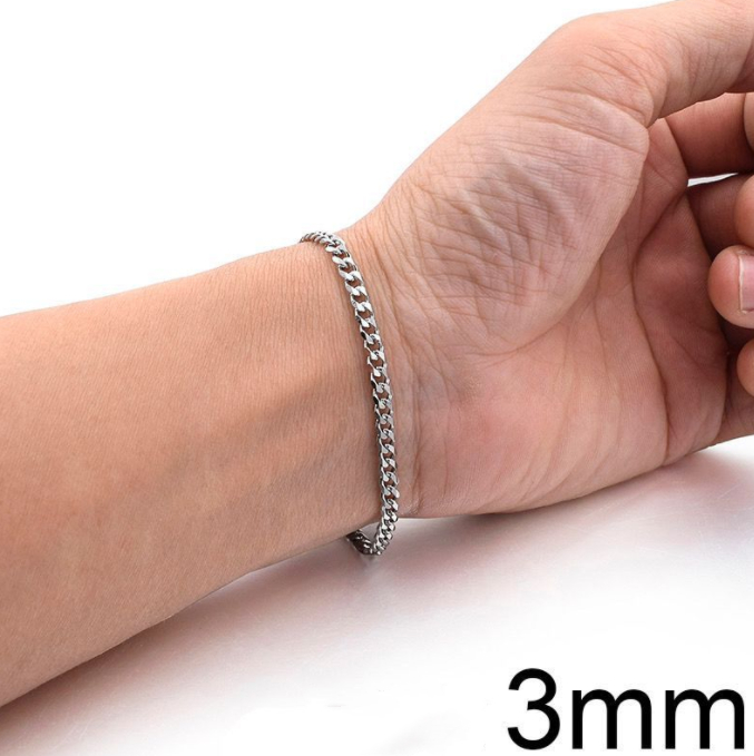 3mm Titanium Steel Bracelet