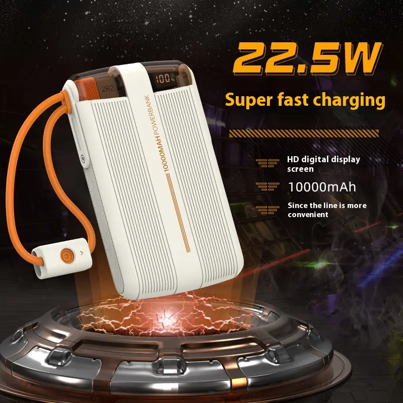With Cable Power Bank 225W Super Fast