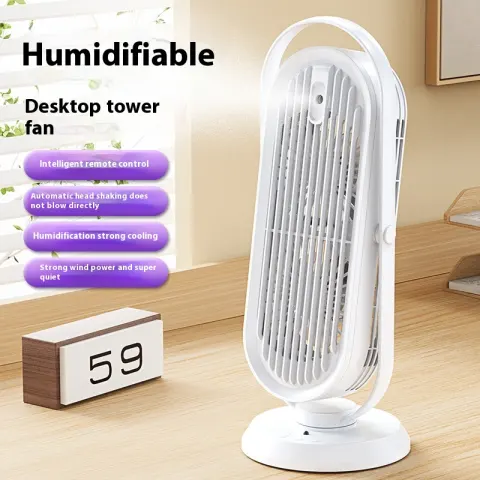 Shaking Head Spray Desktop Office Battery Remote Control Fan