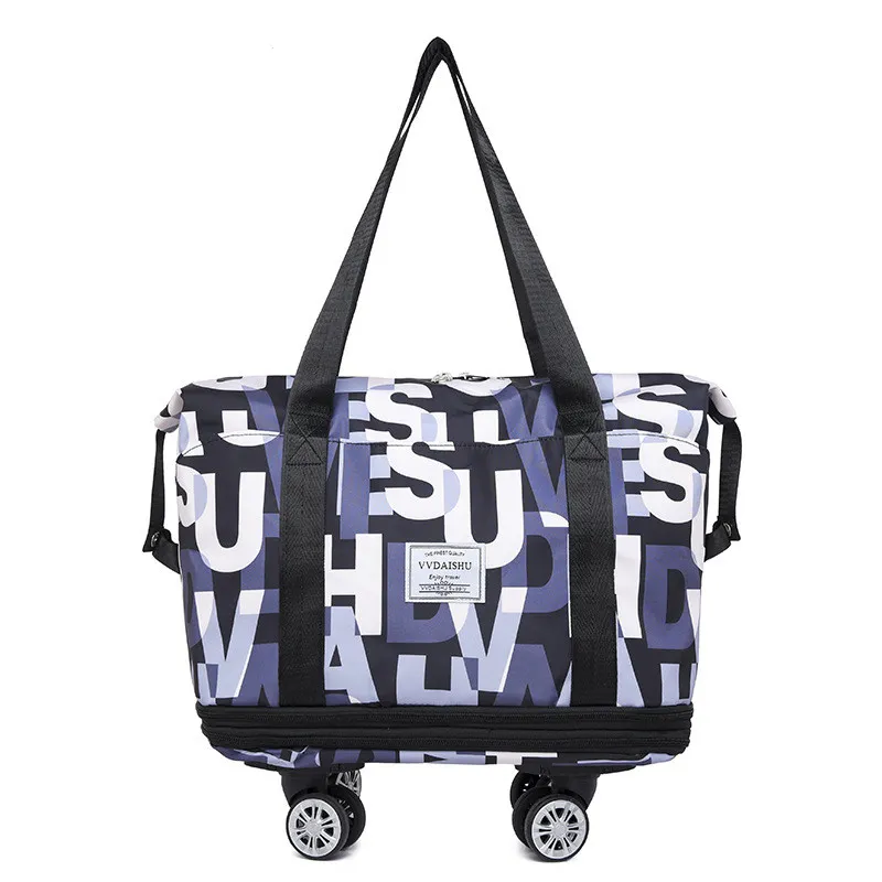 Roller Large Capacity Travel Storage Bag - Black