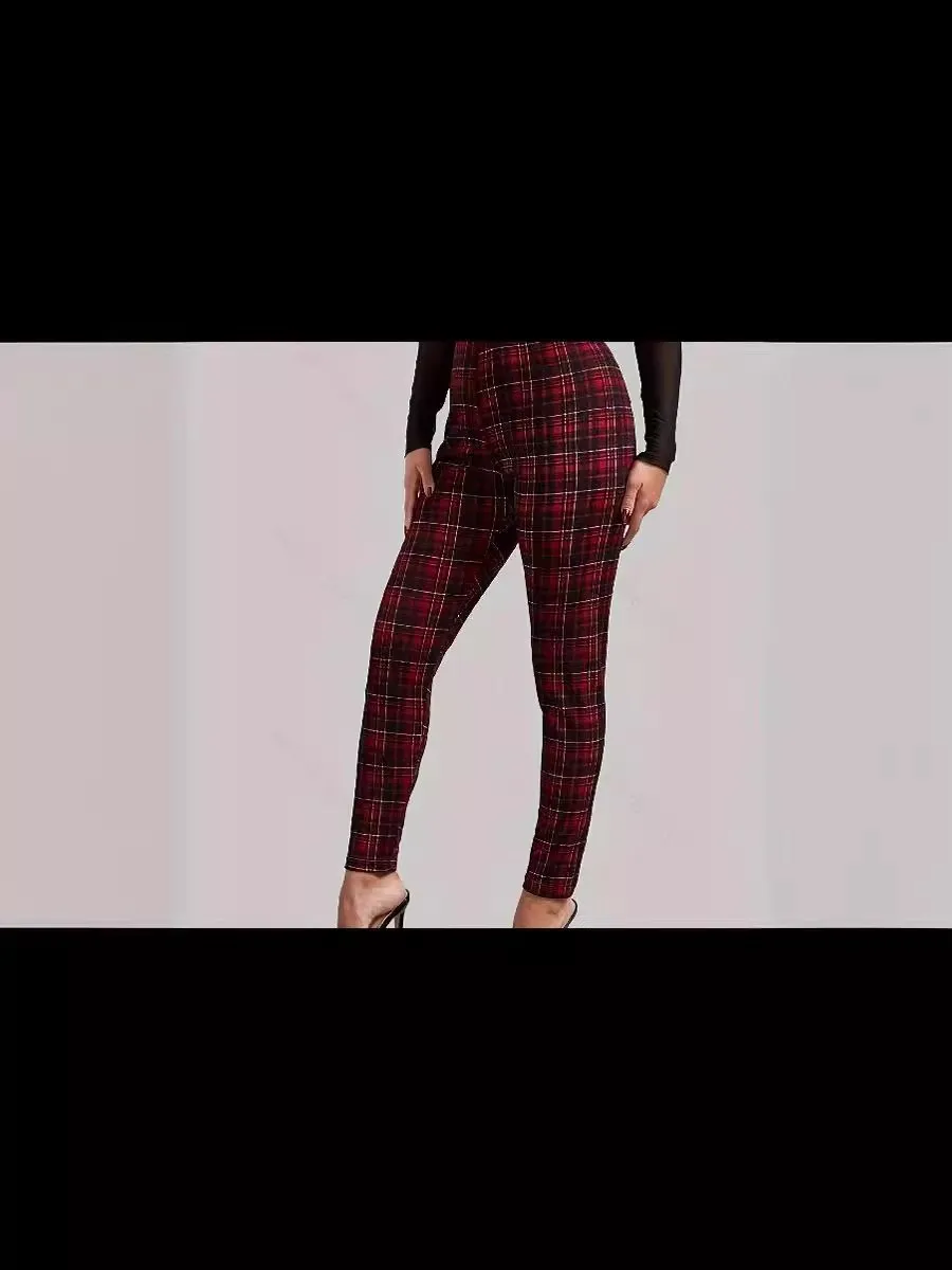 Women's Outer Wear Printed Stretch Slimming Skinny Pants - Floral 1