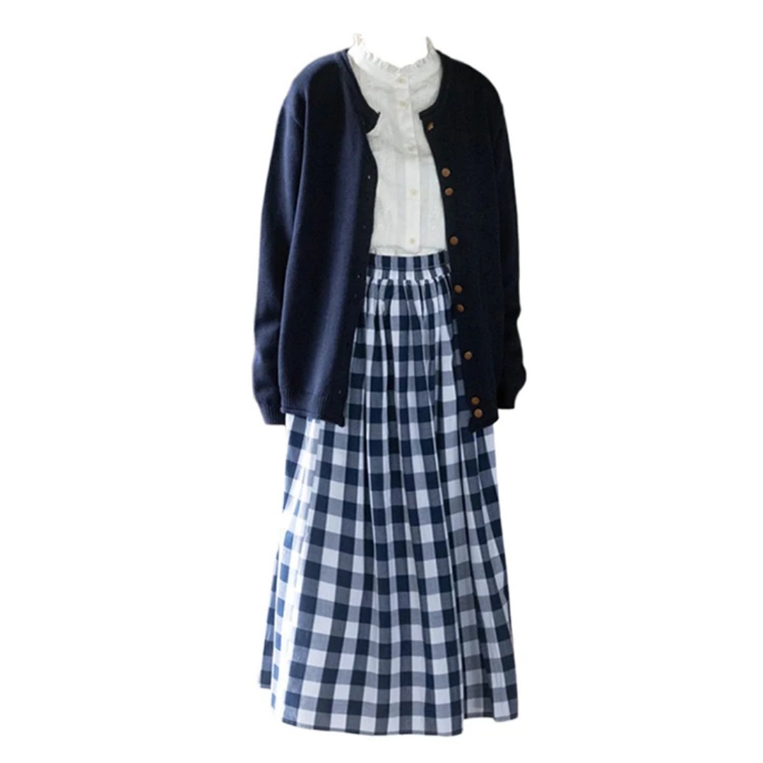 Cardigan Shirt Skirt