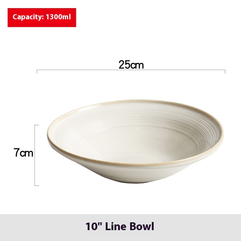 10inches Line Pattern Bowl