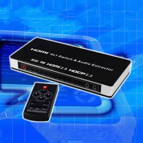Switch with Audio Four in and One Out
