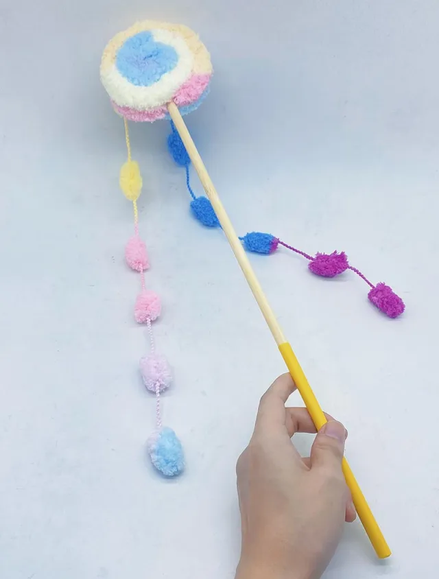 Funny Cat Velvet Lollipop Shape Cat Toy Seven Colors - Shop at LoveMi