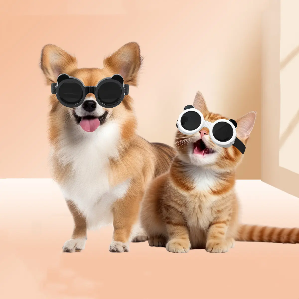 Dog Sun Sunshade Sunglasses Goggles Cat Headdress