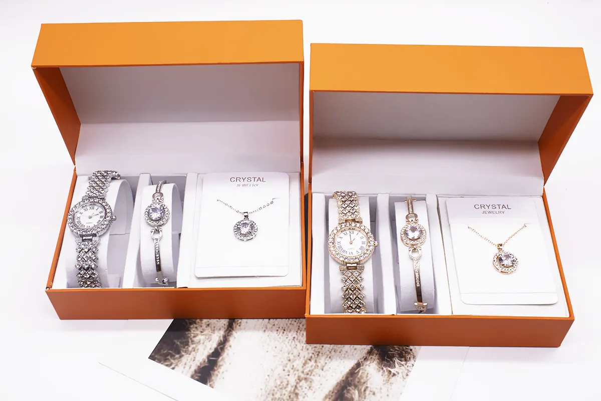 3-piece Rhinestone Watch Set