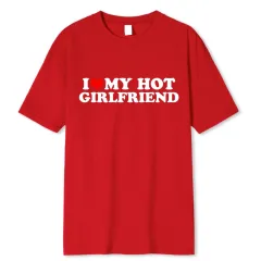 I Love My Girlfriend Shirt I Heart My-Girlfriend Shirt G F T - Red - View 1