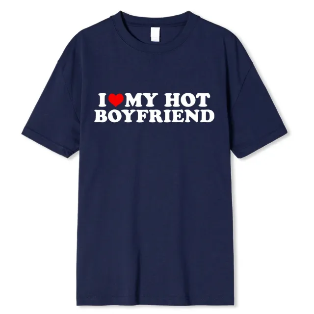 I Love My Girlfriend Shirt I Heart My Girlfriend Shirt G F T Navy Blue Boyfriend - Shop at LoveMi