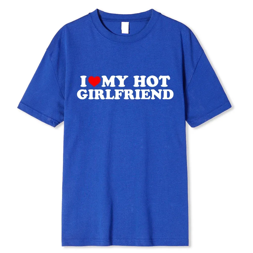I Love My Girlfriend Shirt I Heart My-Girlfriend Shirt G F T - Blue