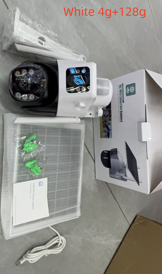 Solar Home Surveillance Camera Dual-screen Outdoor Wifi4g Intelligent Network - Image 12