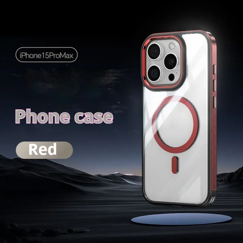 Magnetic Titanium Frame Invisible Airbag Phone Case