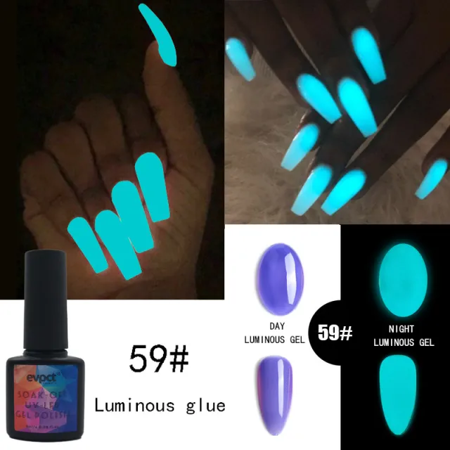 6 Colors Luminous Glue Phototherapy Nail Glue UV Polish Luminous Glue 59 - Shop at LoveMi