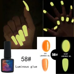 6 Colours Luminous Glue Phototherapy Nail Glue UV Polish - Luminous Glue 58 - View 1