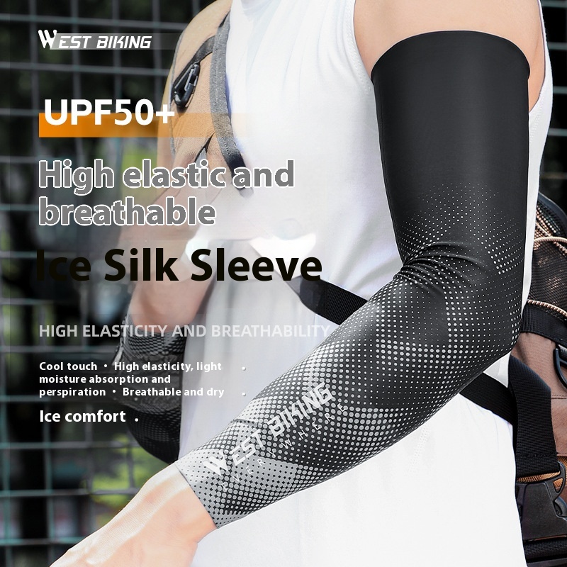 Men's Ice Silk Breathable Cycling Sports Sun Protection Oversleeve