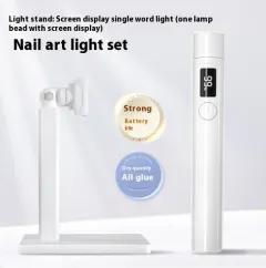 Hand-held Manicure Word Lamp Bracket Degrees Rotary Multifunctional Rack Stick Wear Nail Tip - Style 5 - View 1