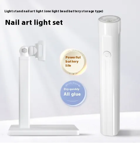 Hand held Manicure Word Lamp Bracket Degrees Rotary Multifunctional Rack Stick Wear Nail Tip Style 4 - Shop at LoveMi