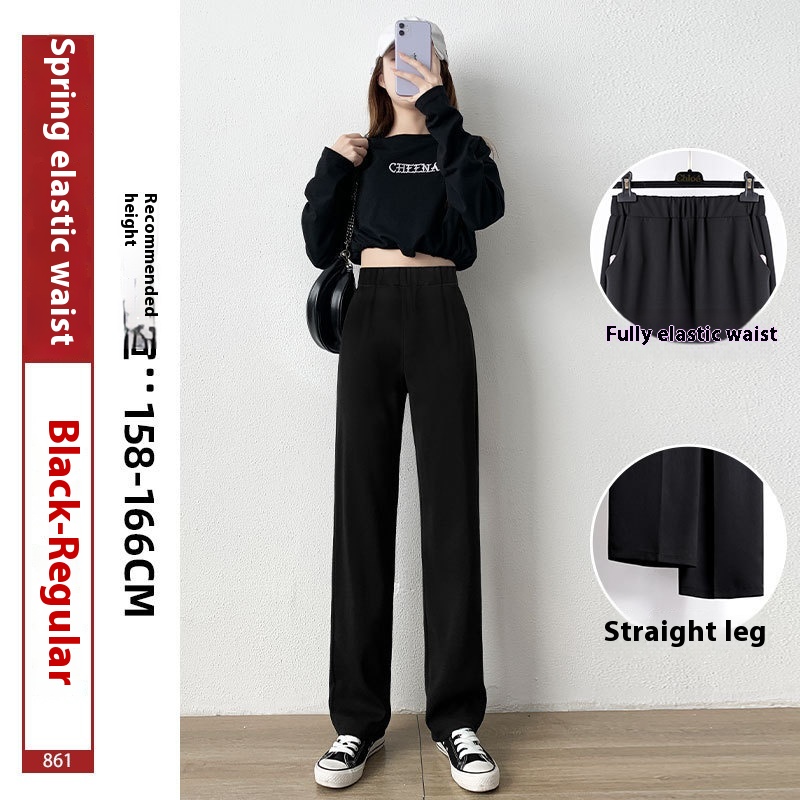 Elastic Waist Black Regular