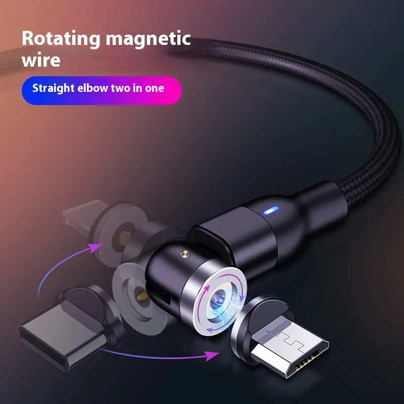 Flat Elbow Magnetic Suction Fast Charge 540