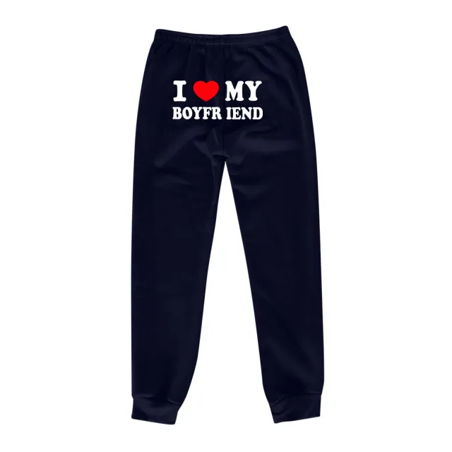 Casual Solid Color Running Track Pants Blue - Shop at LoveMi