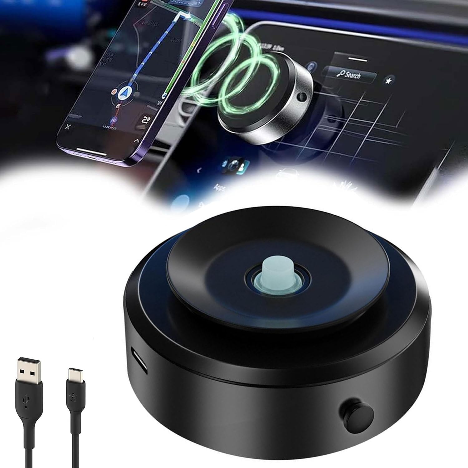 Magnetic Car Mount Phone Holder Bracket. High Quality Material: Our magnetic car suction cup holder is made of high quality material and durable. It provides strong support to ensure that your device stays in place even during rough rides. Magnetic Suctio