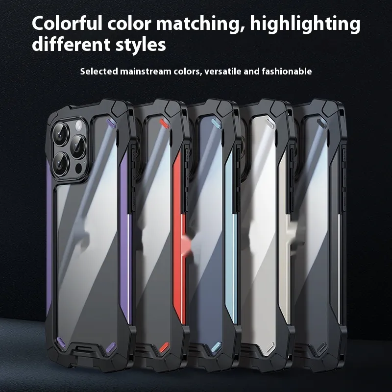 Applicable Phone Case Airbag Military Anti-fall Transparent