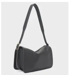 Women's First Layer Cowhide Large Capacity Crossbody Bag - Black - View 1