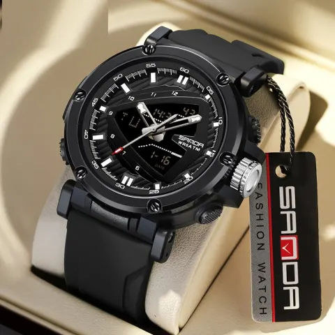 9052 Sports Waterproof Alarm Clock Electronic Watch