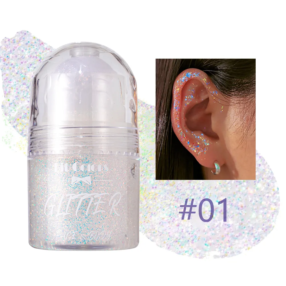 8-color Ball Sequins Gel Glitter Colorful Eye Shadow - 25Ml