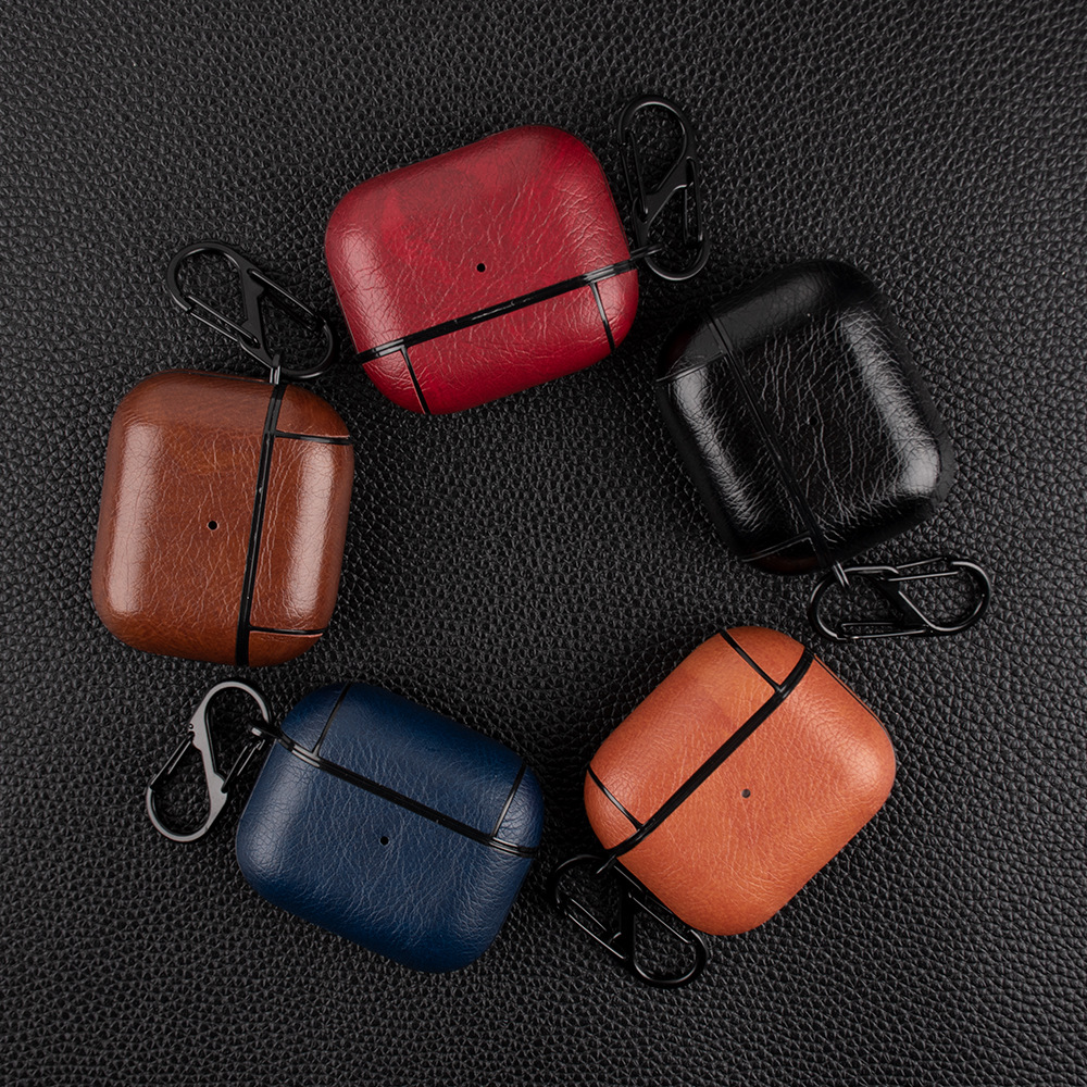 Bluetooth Headset Drop-resistant Leather Protective Cover