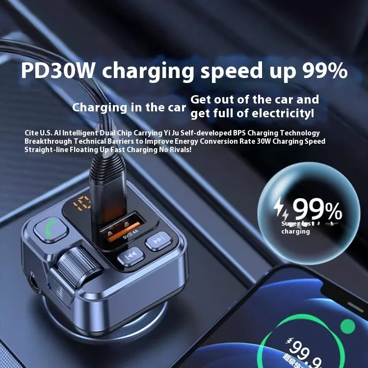 MP3 Player Bluetooth-compatible Receiver Fast Charging Car