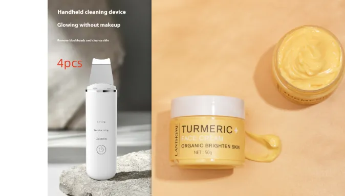 Turmeric Essential Oil Skincare Set Moisturizes And Repairs Skin Brightens And Hydrates To Relieve Dull Skin - Set3