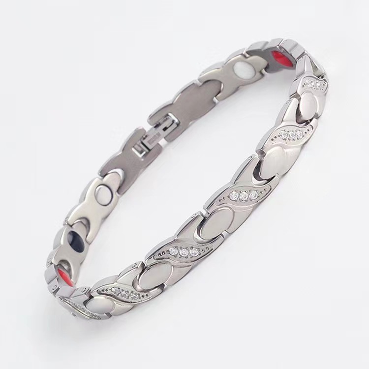 CNC Diamond Hematite Bracelet Radiation Protection