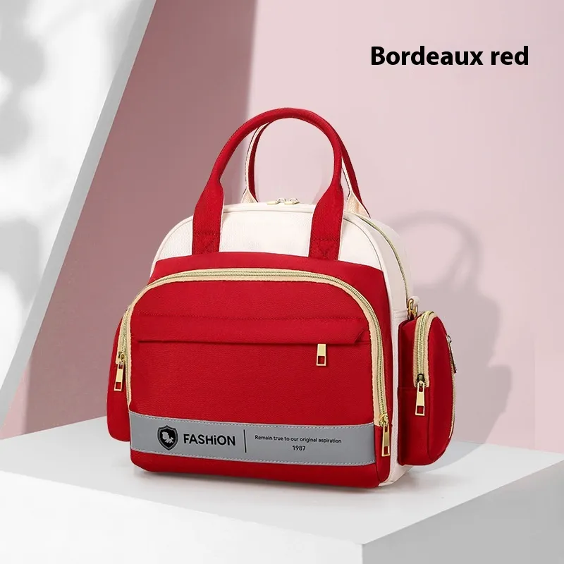 Fashion Handbag Shoulder Crossbody Multifunctional - Red
