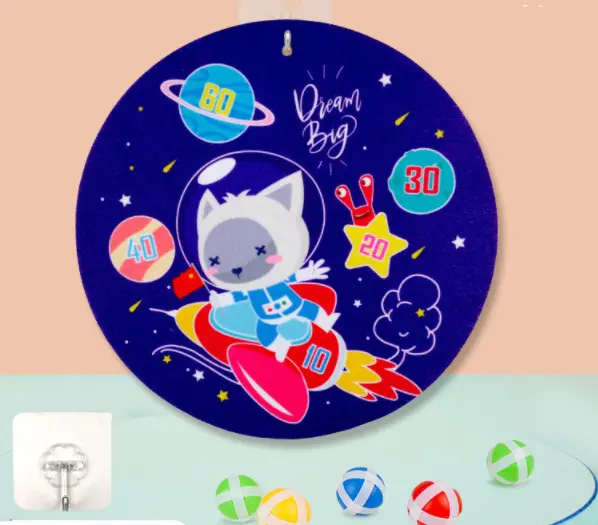 Spot Children's Sticky Ball Dart Board Cartoon Fun Dart Board Plus Velvet