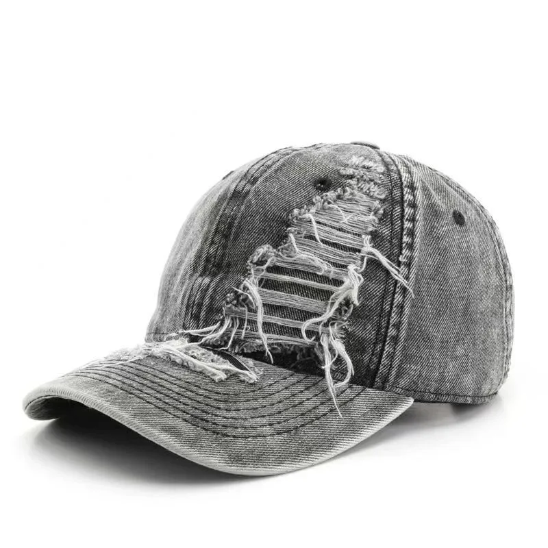Denim Hat Korean Style Universal - Black