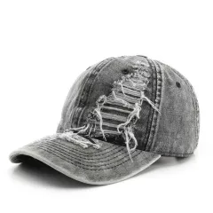 Denim Hat Korean Style Universal - Black - View 1