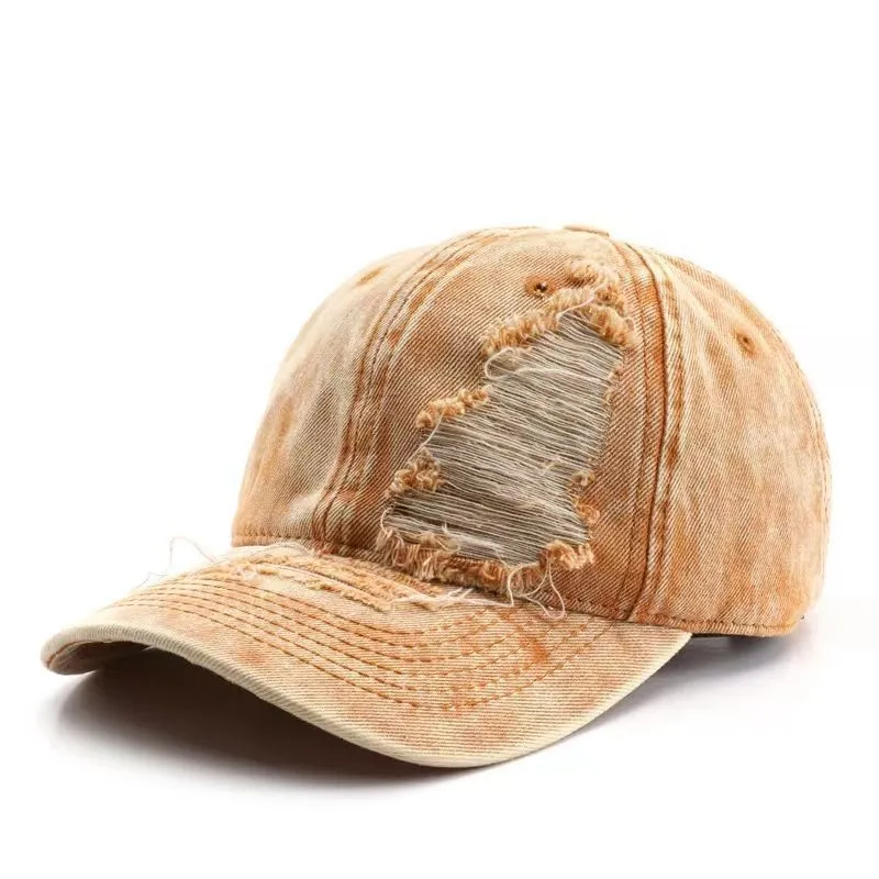 Denim Hat Korean Style Universal - Yellow