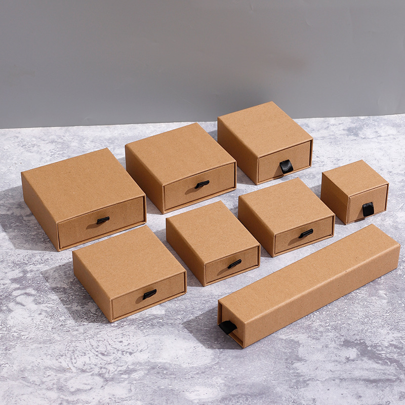 Custom Jewelry Packaging Box for Storage and Gifting. Product Information: Product type: drawer type jewelry box Material: paper Style: Drawer type, pull-out type Applicable scene: indoor Applicable people: female Purpose: Storage Size Information: Differ