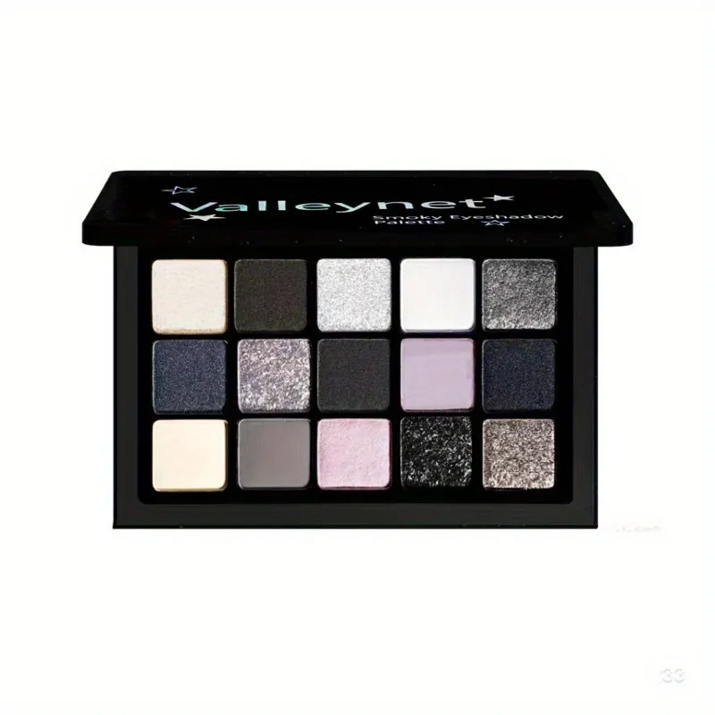 15 Color Matte Pearlescent Smoked Eye Shadow Plate - 15Colors