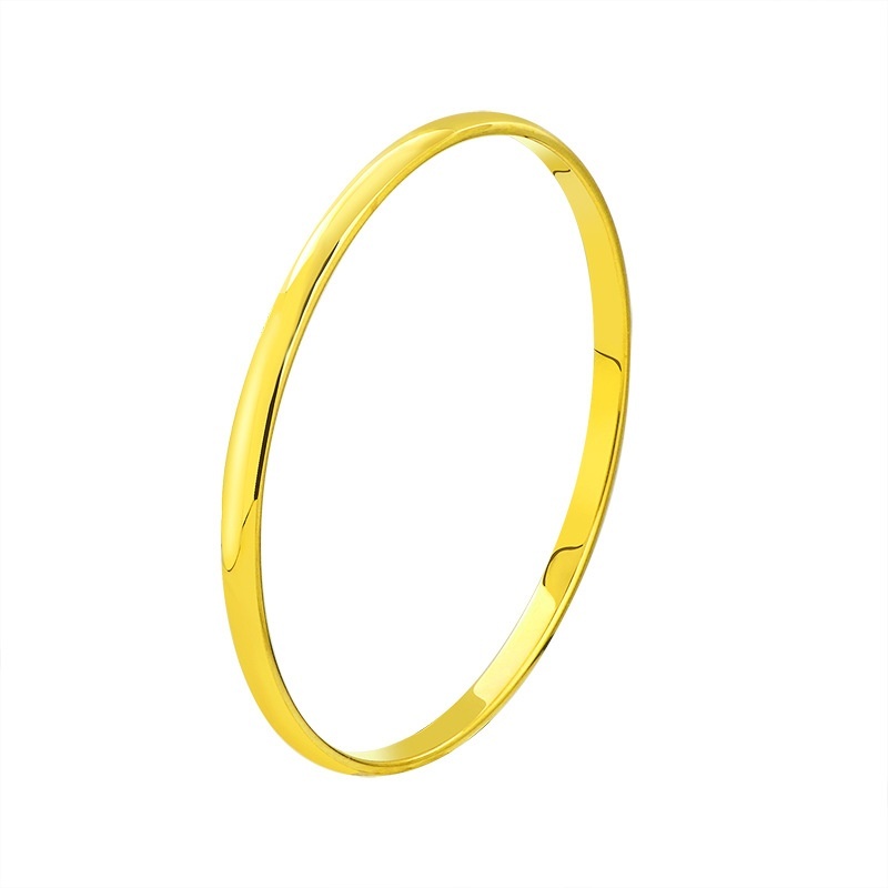 Simple Glossy Simple Bracelet Gold Ancient Style Bracelet Fashion