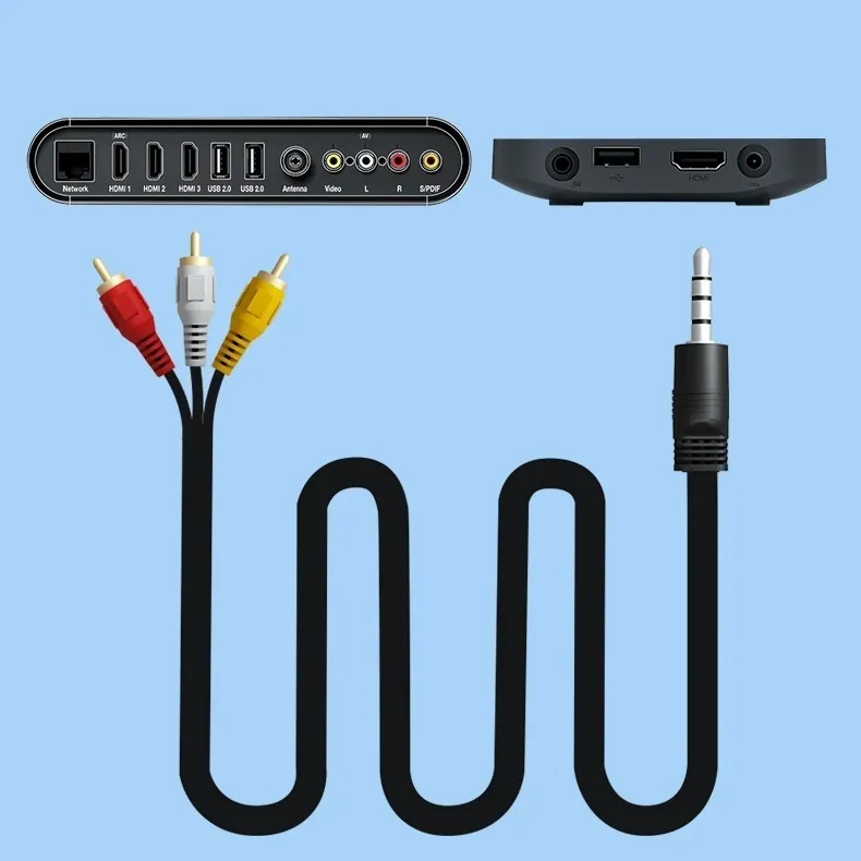 TV Set-top Box Cable Speakers One Minute