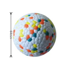 Dog Molars Pet Toy Ball Interactive Training Pet Play Ball Chew Molar Tooth Cleaning Toys Bite Resistant Dog Toys - Orange - View 1