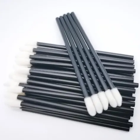 Disposable Portable Mini Hollow Lip Brush Hollow Black - Shop at LoveMi