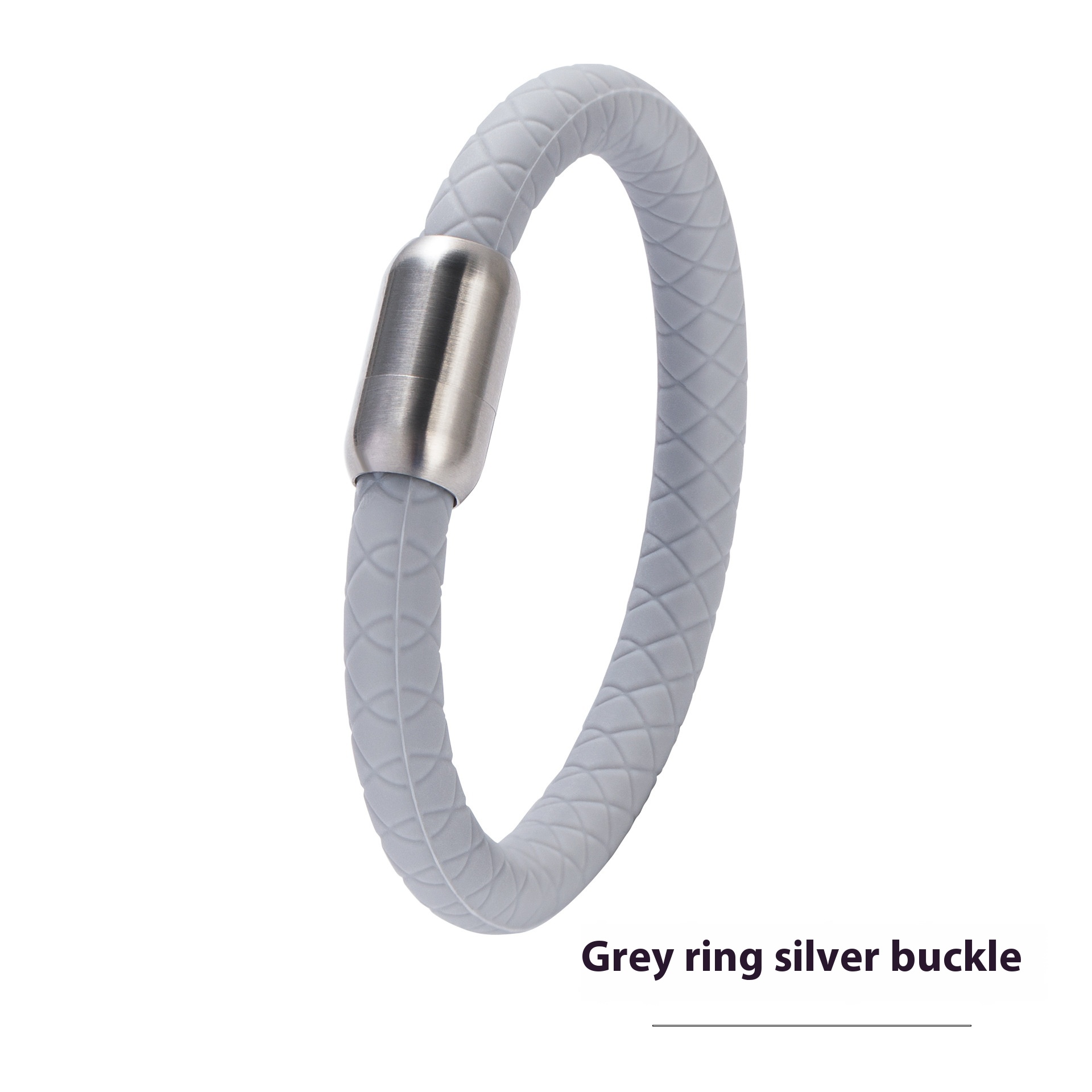 Gray Silver Buckle